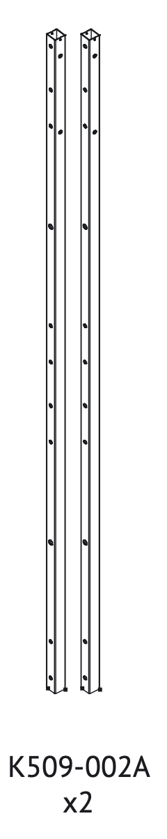 K509-002A (Front & rear fixed tubes - Long)