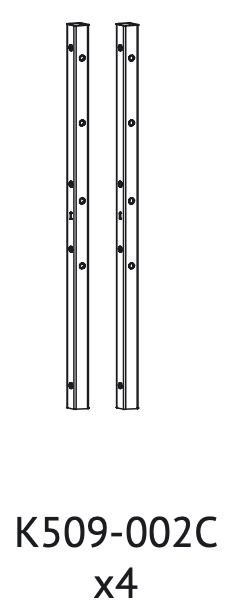 K509-002C (Base tube carré)