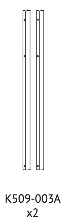 K509-003A (Tube carré inférieur - Long)