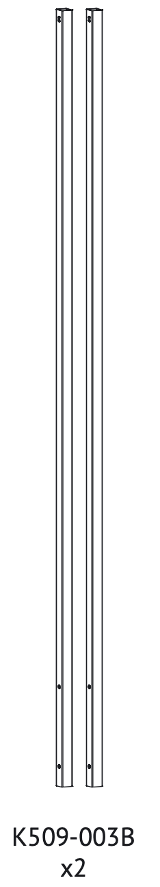 K509-003B (Tube carré inférieur)