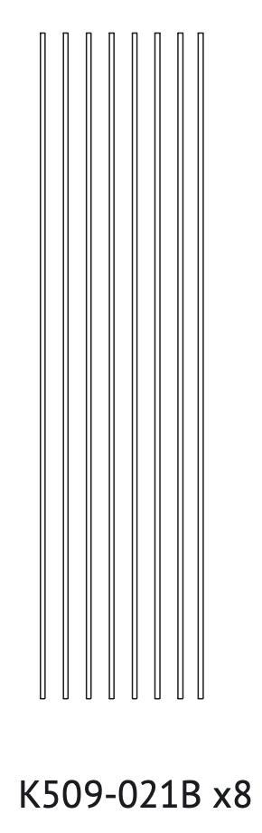 K509-021B (Barre de fixation du filet)*