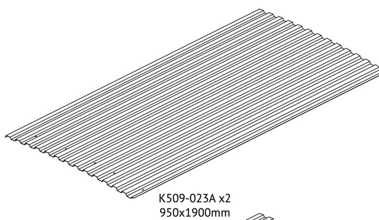 K509-023A (Plaques de toit)