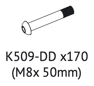 K509-DD (vis de 50 mm)