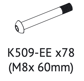 K509-EE (vis de 60 mm)